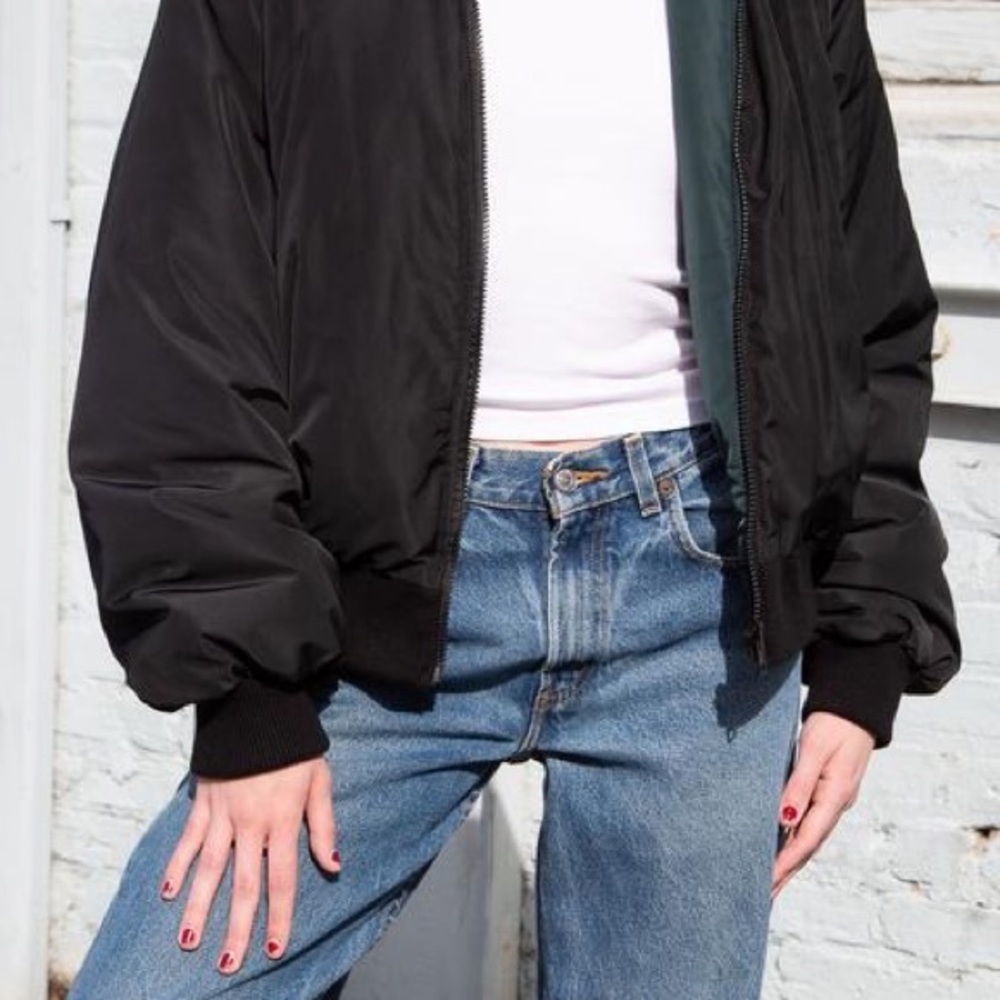 Brandy Melville Faith Reversible Puffer Jacket